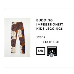 Budding Impressionist Kids Leggings